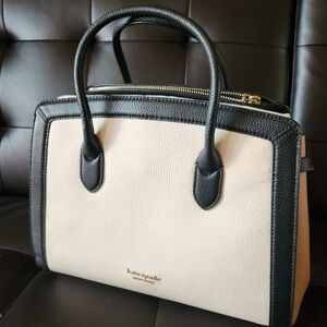 Kate Spade Black and Cream Satchel
